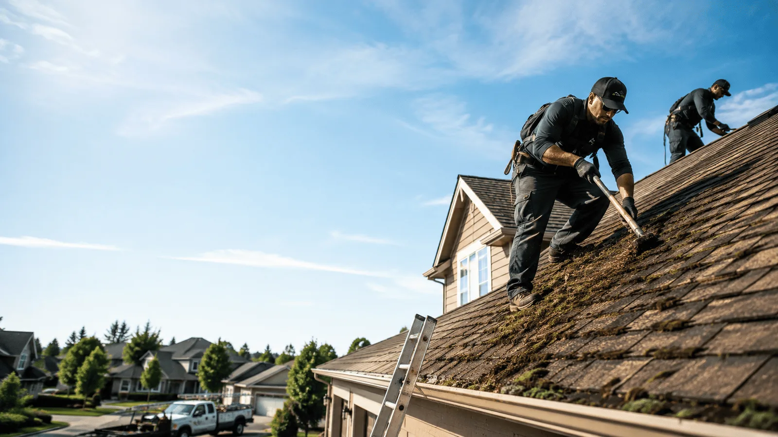 Roof Moss Removal in Viola, IL near me
